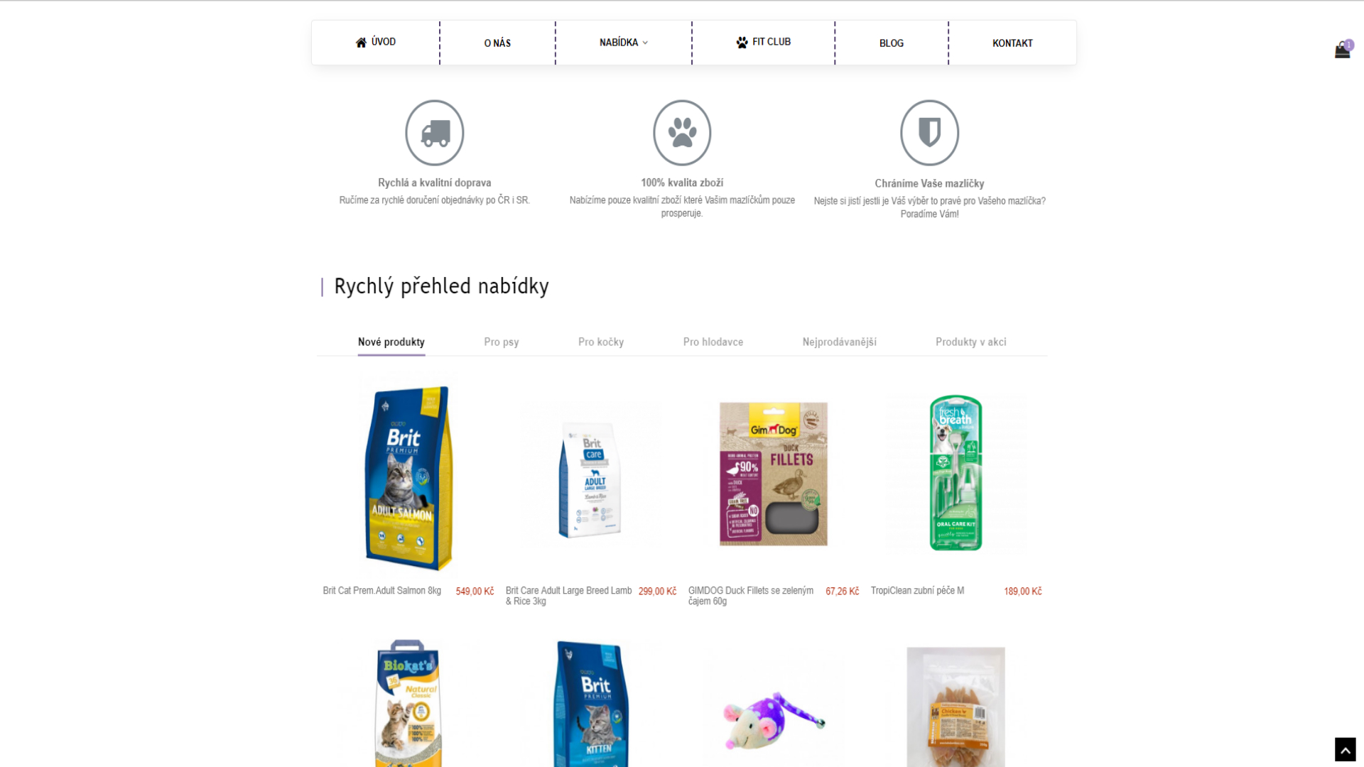 FIT-Zoo.cz - E-shop pro mazlíčky