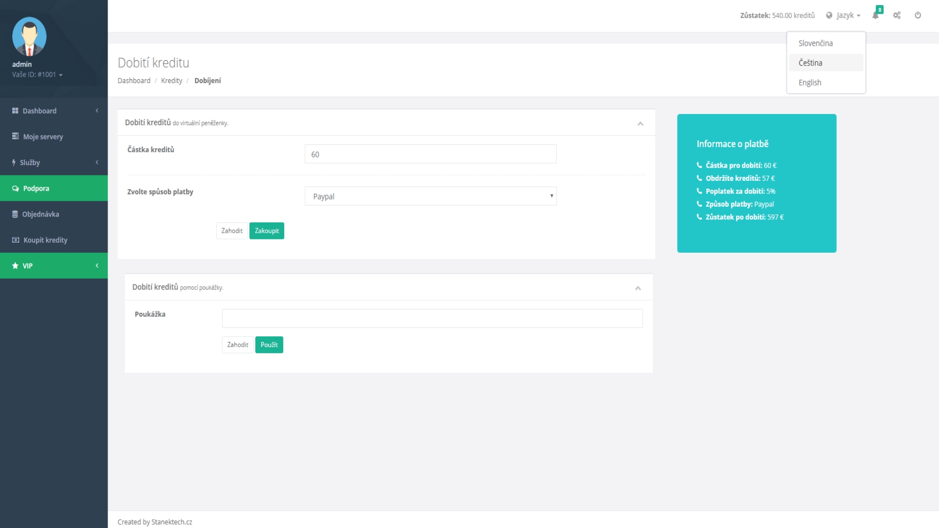 Leonide - Webadmin (V.2)